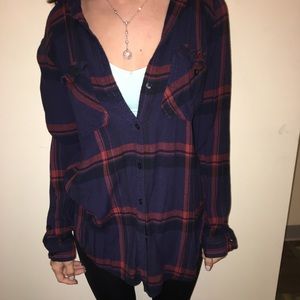 BDG Red and Blue Flannel
